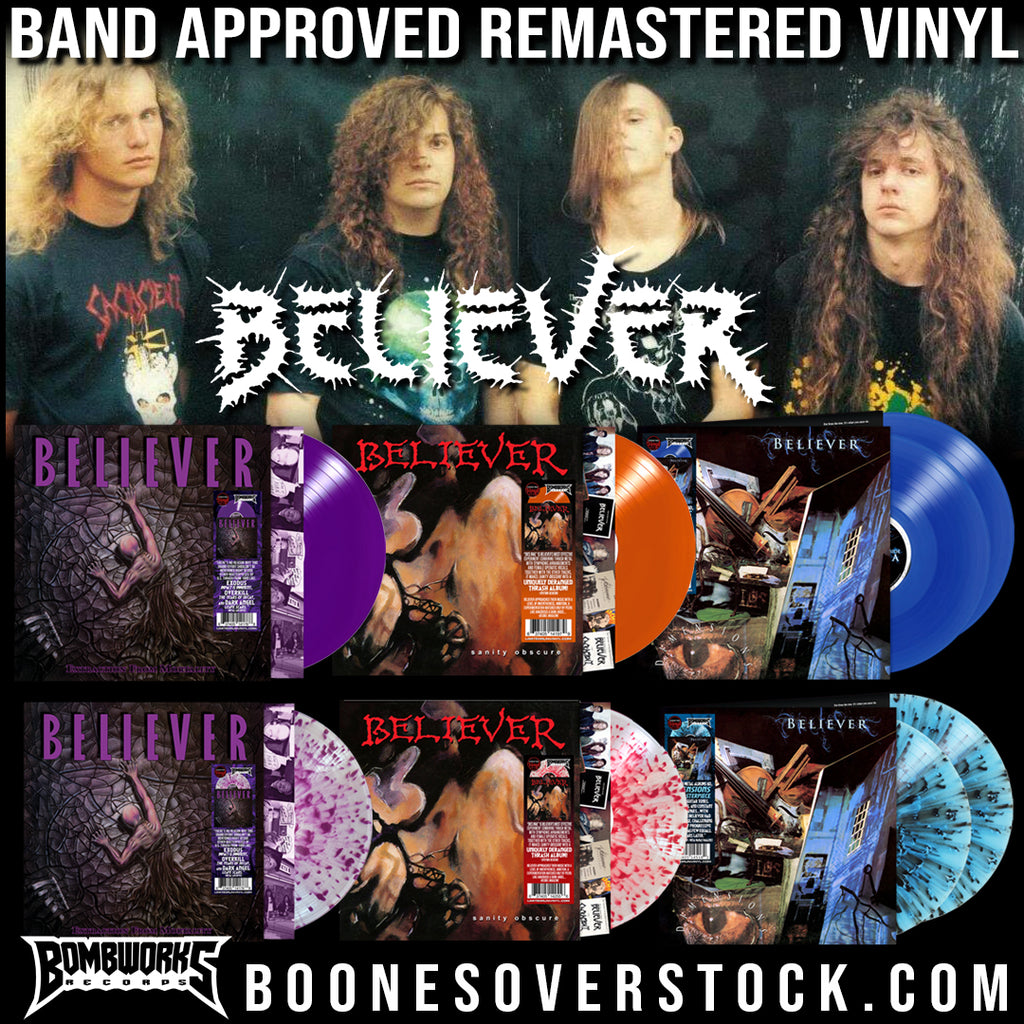 BELIEVER - EXTRACTION + SANITY + DIMENSIONS TAPE/CD/VINYL - COLLECTOR'S CRAVE REISSUES / 14 VERSIONS!