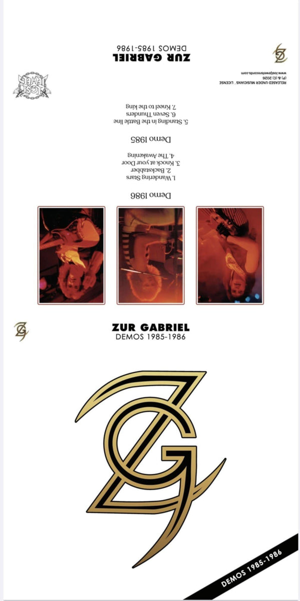 Zur Gabriel - Demos 1985-1986 (CD, Spain Import 2026) RARE Demos w