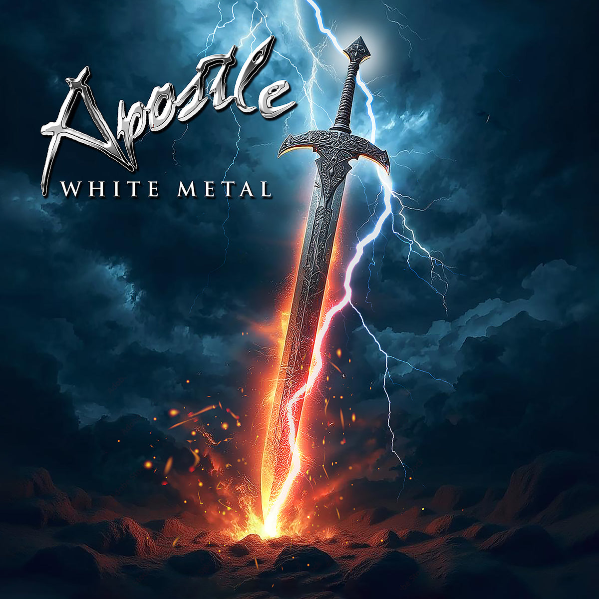 Apostle - White Metal (Orange Vinyl, 2026, Retroactive) 1985