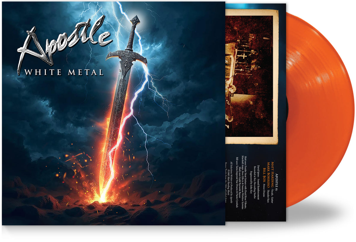 Apostle - White Metal (Orange Vinyl, 2026, Retroactive) 1985