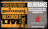DELIVERANCE - INTENSE LIVE SERIES VOLUME 1 (*NEW-CD, 2024, Retroactive) Remastered + Stryper cover