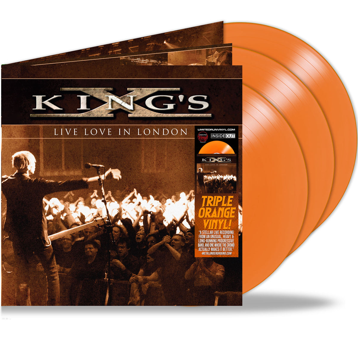 KING'S X - LIVE LOVE IN LONDON (3-LP Triple Orange Vinyl, 2024, Brutal  Planet) Remastered