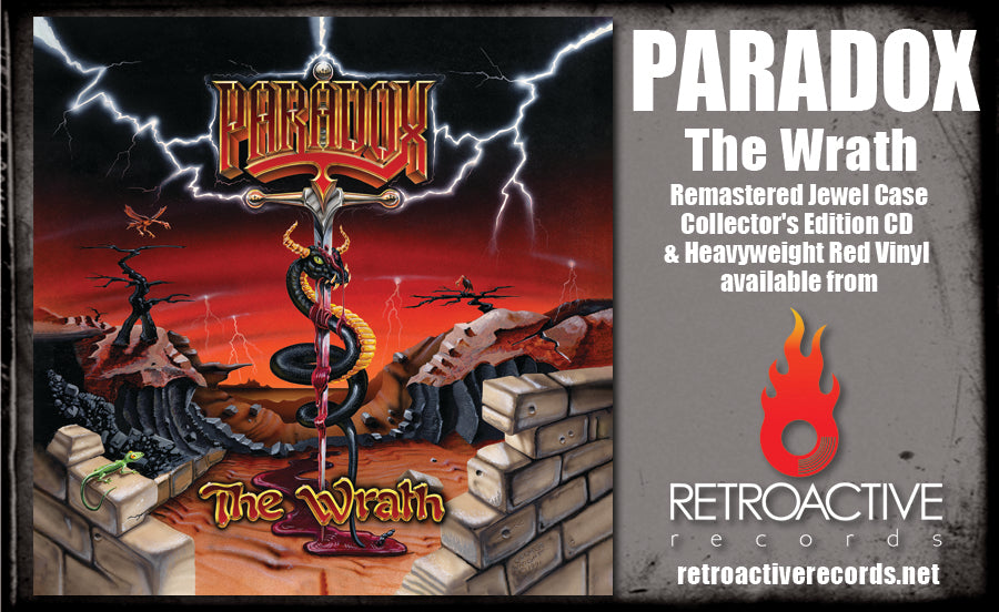 PARADOX - THE WRATH (*NEW-CD, 2023, Retroactive Records) Epic US Prog Power  Metal!