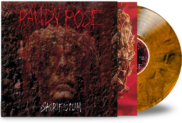 RANDY ROSE - SACRIFICIUM (Amber Waves Vinyl, 2024, Retroactive) Black Sabbath/Danzig inspired DOOM from Mad at the World Drummer!