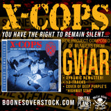 X-COPS - YOU HAVE THE RIGHT TO REMAIN SILENT (*NEW-CD, 2023, Brutal Planet) Crossover Metal Side Project Members of GWAR!
