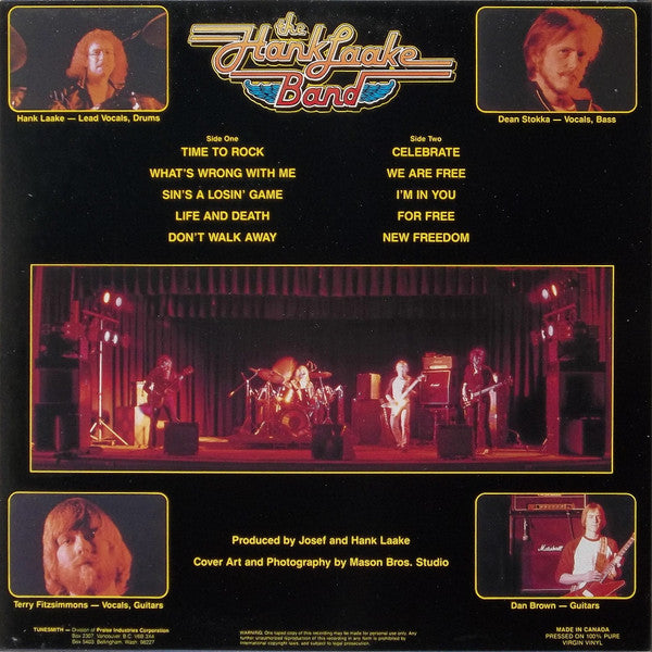 HANK LAAKE - LIFE & DEATH (*Pre-owned Vinyl, 1983, Tunesmith
