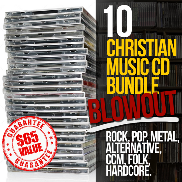 10 CD CHRISTIAN MUSIC BUNDLE BLOWOUT - Pop + Rock + Metal + Alternative + CCM