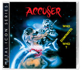 Accu§er - Who Dominates Who? + 2x Ltd Collector Cards (*NEW 2-CD Set, 2023, Brutal Planet) Remastered Crunchy 80's Thrash CLASSIC!