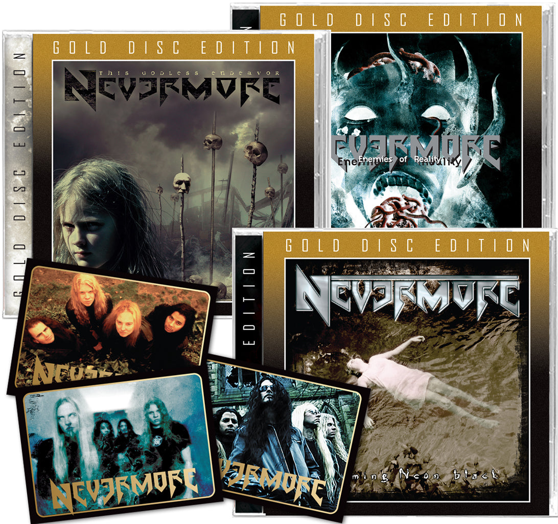 BUDGET 3-GOLD DISC CD BUNDLE NEVERMORE - DREAMING NEON BLACK +