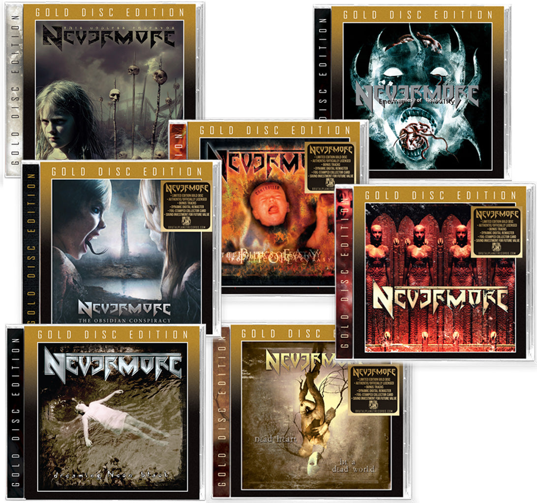 7-CD BUNDLE - NEVERMORE GOLD DISCS - DEBUT + ENEMIES + DREAMING +