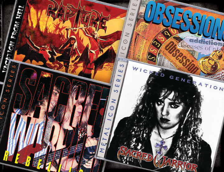 SACRED WARRIOR   RAPTURE 4 Albums / 5 CD BUNDLE (2019 Retroactive Rec