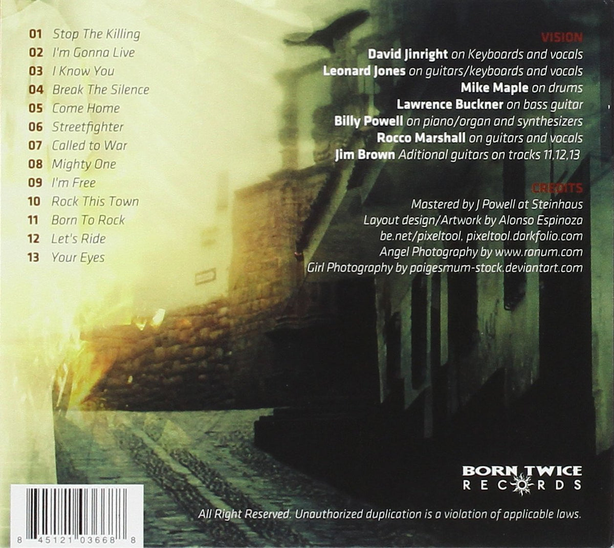 VISION - STREETFIGHTER (*NEW-CD, 2011, Born Twice) post-Lynyrd