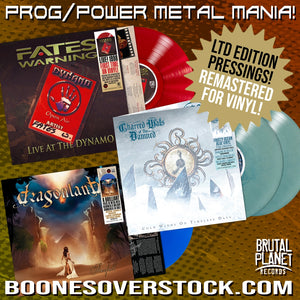 CD & Vinyl: PROG POWER METAL MANIA w FATES WARNING + CHARRED WALLS OF THE DAMNED + DRAGONLAND