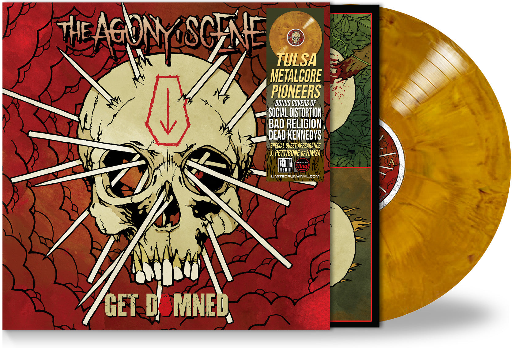 The Agony Scene Get Damned Cats Eye Swirl vinyl Brutal Planet Records