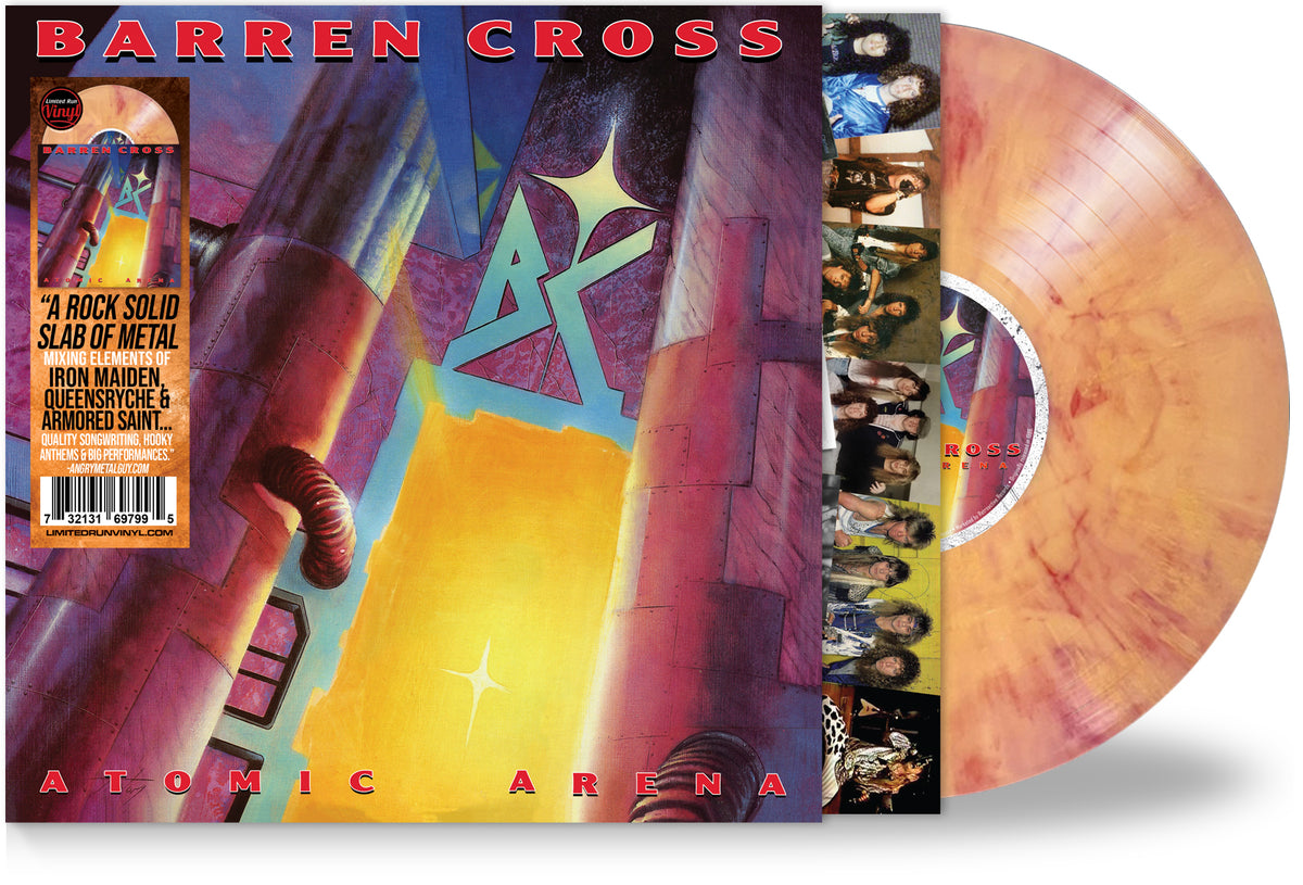 BARREN CROSS - ATOMIC ARENA (Atomic Orange Vinyl, 2024, Retroactive) M ...