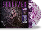 BELIEVER - EXTRACTION FROM MORTALITY (TRANSPARENT PURPLE-SPLATTER VINYL, 2024, Bombworks) *Bumped &amp; Bruised Jacket