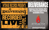 DELIVERANCE - INTENSE LIVE SERIES VOLUME 1 (*NEW-Orange Vinyl, 2024, Retroactive) Remastered + Stryper cover