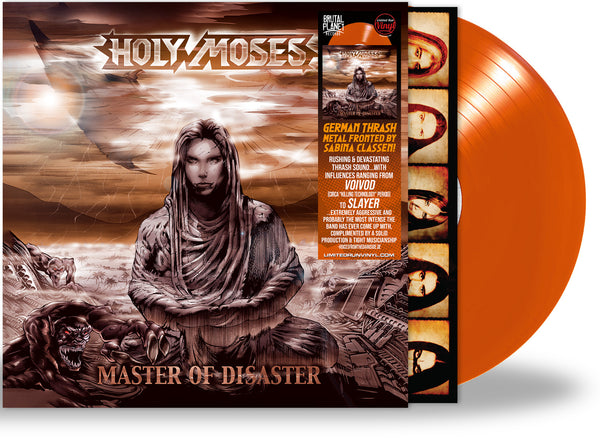 HOLY MOSES - MASTER OF DISASTER (*NEW-Orange Vinyl-EP, 2024, Brutal Planet Records) Ferocious Thrash Metal!