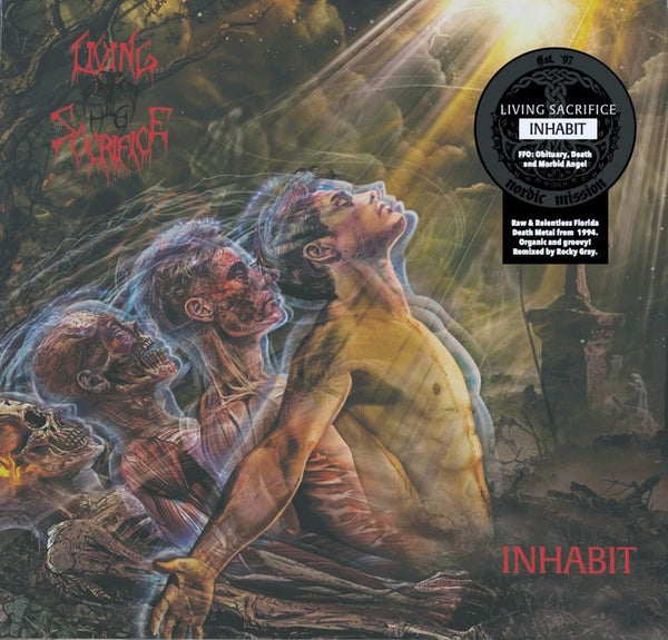 Living Sacrifice - Inhabit (CD, 2025, Nordic Mission) Import, Remixed Death Metal!