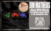 Jim Matheos - Away With Words (CD, 2025, Brutal Planet) Fates Warning guitarist!