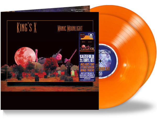 KING'S X - MANIC MOONLIGHT + 2 Bonus (*Orange 2-LP Vinyl Gatefold, 2025, Brutal Planet)