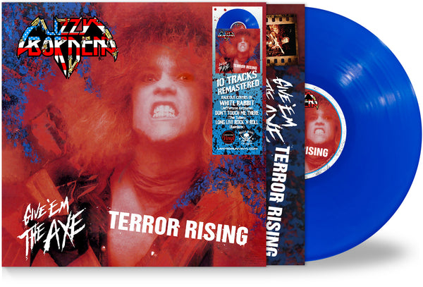 Lizzy Borden - Give 'Em the Axe & Terror Rising (*Blue Vinyl, 2025, Brutal Planet) *All 10 tracks!