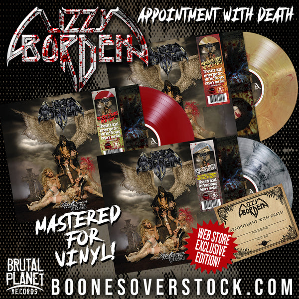 Lizzy Borden - Appt w Death 3-Vinyl Bundle Bloody Tears + Gold + Smoke (Webstore Excl) *Only 75 available