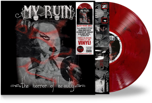 MY RUIN - THE HORROR OF BEAUTY (*NEW-BLOOD MOON RED VINYL, 2024, Brutal Planet Records) elite sludgy-gothic thrashy METAL!