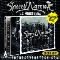 SACRED WARRIOR - WAITING IN DARKNESS (Deluxe CD, 2024, Retroactive) Epic Prog Power!