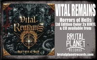 Vital Remains - Horrors of Hell (CD, 2025, Brutal Planet) Black/Death Metal