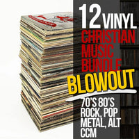 12 VINYL CHRISTIAN MUSIC BUNDLE BLOWOUT - 70's & 80's Pop + Rock + Metal + Alternative + CCM