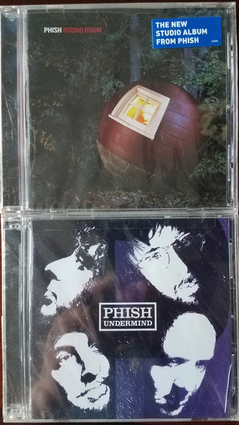 PHISH - 2 ALBUM BUNDLE - UNDERMIND + ROUND ROOM *NEW CDs Prog rock!