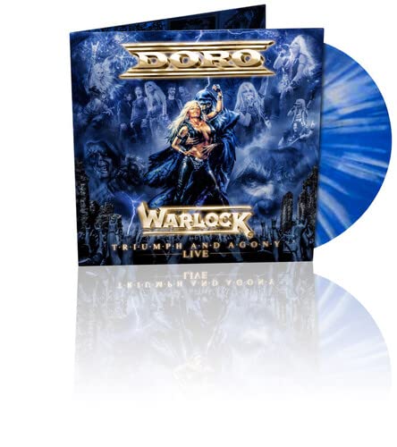 Warlock - Triumph & Agony Live (Marble Blue & White Vinyl) (*NEW-VINYL, Gatefold, 2021)