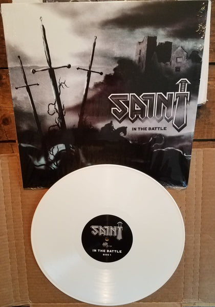 SAINT - IN THE BATTLE (*NEW-White Vinyl, 2018, Armor Records)