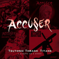 Accu§er - Teutonic Thrash Titans (*NEW 3-CD Box Set, 2023, Brutal Planet) 4x 80's Classic Thrash Albums on 3 CDs! Crunchy 80's Thrash Brilliance!