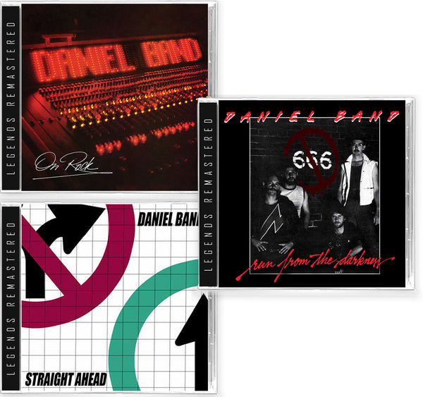 3-CD BUNDLE - DANIEL BAND - ON ROCK + RUN FROM DARKNESS + STRAIGHT AHEAD