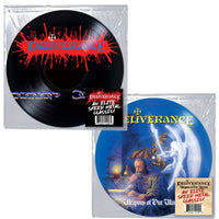 BUDGET 2-VINYL BUNDLE DELIVERANCE FULL COLOR VINYL PICTURE DISC (4x Bonus Tracks) - 1989 DEBUT + WEAPONS OF OUR WARFARE (2023, Retroactive Records) Faster For the Master Thrash!!