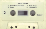 FIRST STRIKE - CRANK IT UP! 1987 Christian rock AOR Metal demo Tape