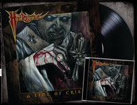 HERETIC - A TIME OF CRISIS (*NEW-CD + VINYL BUNDLE, 2019, Brutal Planet Records) Featuring members of Reverend/Metal Church & Glenn Rogers of Deliverance/Vengeance fame!)