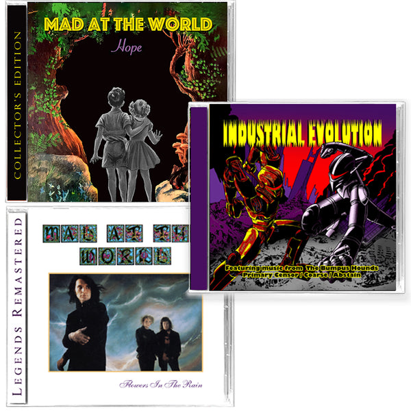 4-CD BUNDLE - INDUSTRIAL EVOLUTION (2-CD) + MAD AT THE WORLD - FLOWERS + HOPE