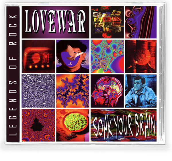 LOVEWAR - SOAK YOUR BRAIN + Trading Card (*NEW-CD, 2020, Girder) For fans of King's X!
