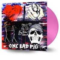 ONE BAD PIG - LOVE YOU TO DEATH (*PINK VINYL, 2018, Porkey's Demise Records) ***Signed Vinyl