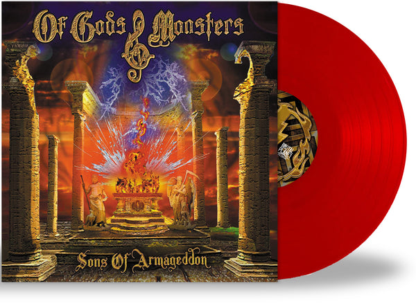 OF GODS & MONSTERS - SONS OF ARMAGEDDON (NEW-VINYL Black or Red, 2020, Retroactive) 200 Red / 100 Black - Tim Gaines of STRYPER + Dead Daisies/Hardline/Omen/Journey