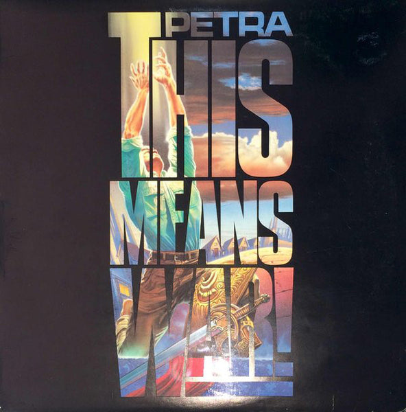 PETRA - THIS MEANS WAR (*Pre-owned Vinyl, 1987, Star Song)