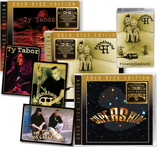 BUDGET BUNDLE - POUNDHOUND + TY TABOR + SUPERSHINE 3-GOLDMAX CD SET + POUNDHOUND CASSETTE (2022 Remasters)