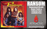 RANSOM - RANSOM +4 Bonus + Trading Card (*NEW-CD, 2021, Retroactive)