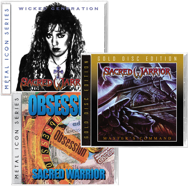 3-CD BUNDLE - SACRED WARRIOR - MASTER'S COMMAND + WICKED GENERATION + OBSESSIONS