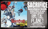 SACRIFICE - APOCALYPSE INSIDE + Ltd Card (*NEW-CD, 2023, Brutal Planet) Classic Thrash Remaster!!!