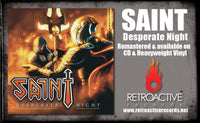SAINT - DESPERATE NIGHT (*NEW-Jewel Case CD, 2022, Retroactive Records) *Remastered / Josh Kramer on vocals!