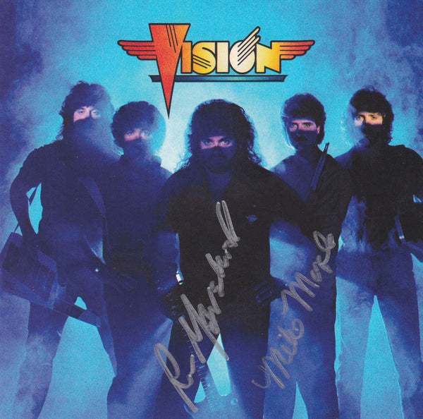 VISION - VISION (25th ANNIVERSARY EDITION) (*AUTOGRAPHED CD, 2010, Born Twice Records) ***Two Signatures
